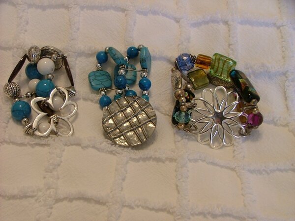  metal centers for interchangeable beaded bands