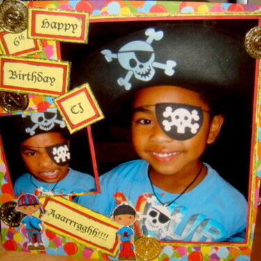 Happy 6th Birthday CJ! Pirate Party