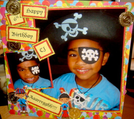 Happy 6th Birthday CJ! Pirate Party