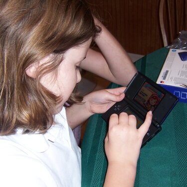 Tina and her DS
