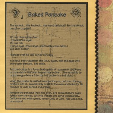 Baked Pancake recipe