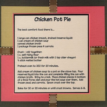 Chicken Pot Pie recipe