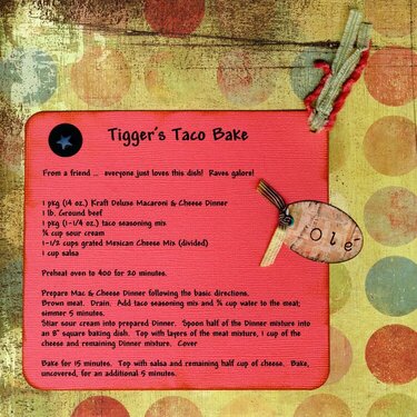Tigger&#039;s Taco Bake recipe