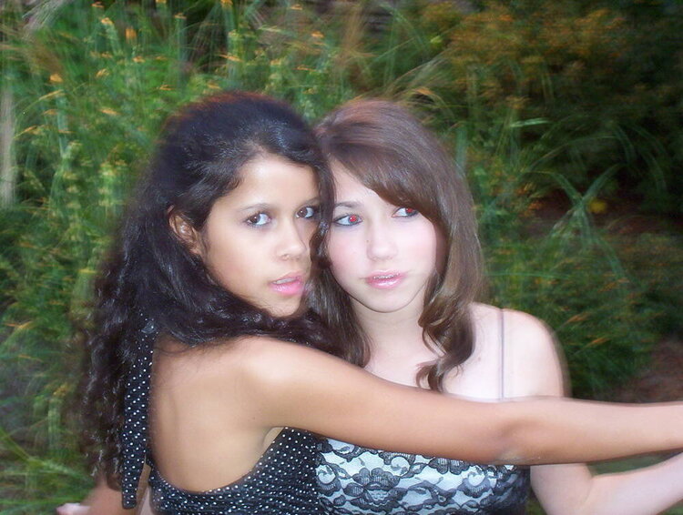 Danielle and Ana Homecoming 2006