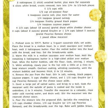 Cookbook Pasta Macaroni and Cheese