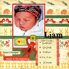 Liam's Album Title Page