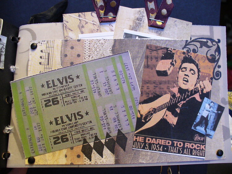 Inside Elvis Ephemera paperbag album