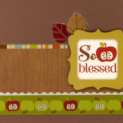 Imaginisce Apple Cider Collection Blessed Card