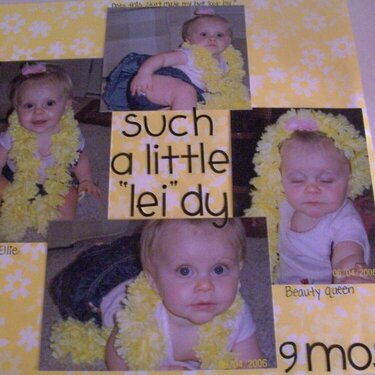 Such a Little &amp;quot;Lei&amp;quot;-dy at 9 months old