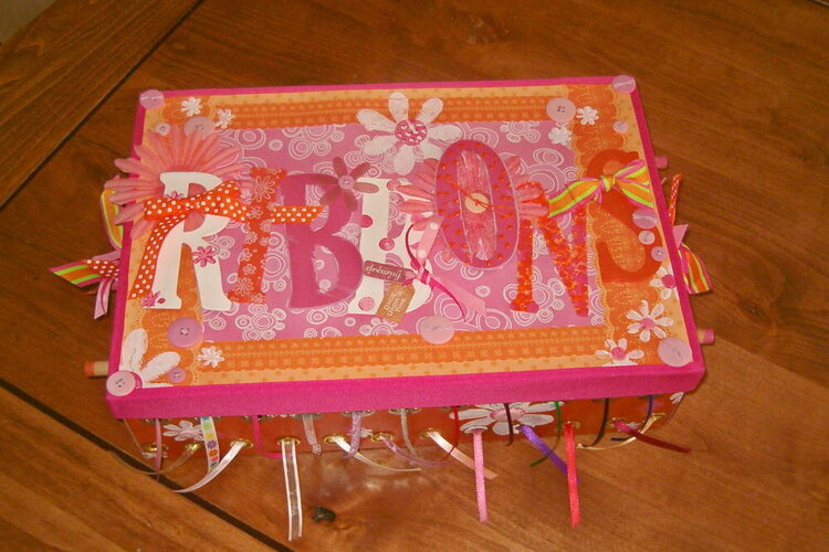 Sassy Altered Ribbon Box