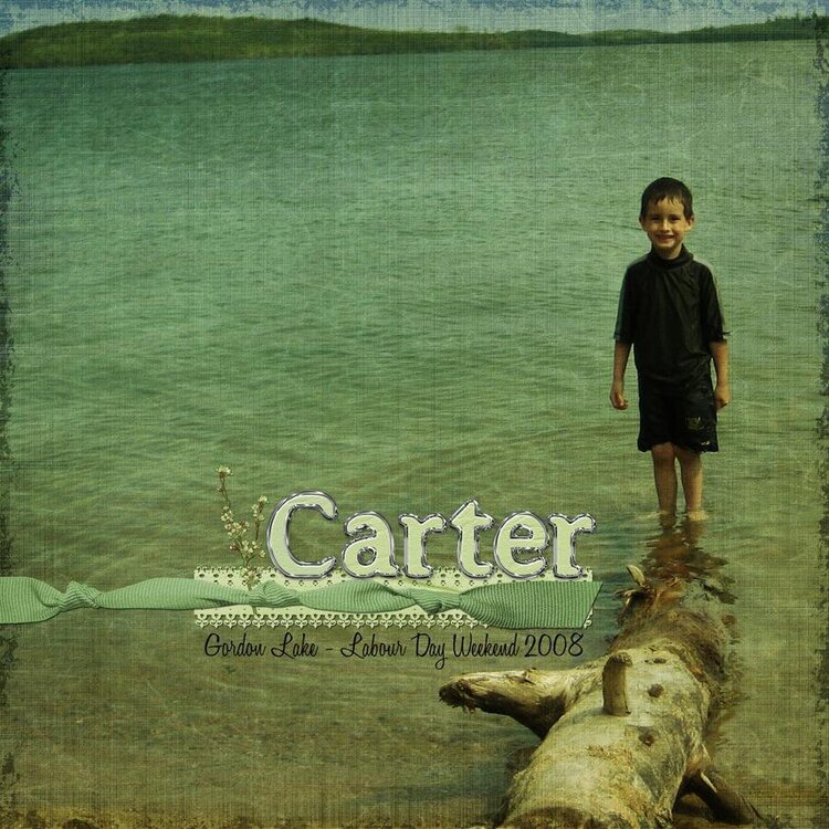 Carter at Gordon Lake