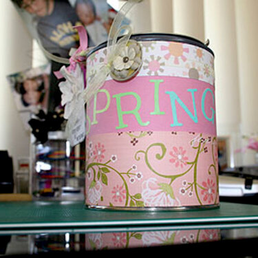 Spring Altered Pint Paint Can