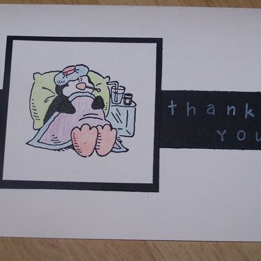 Thank you card for hospital staff