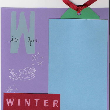 W is for Winter - ABC TODDLER SWAP