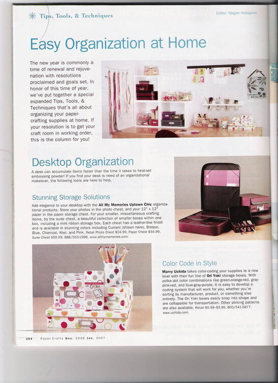 article from mag on sbroom organization