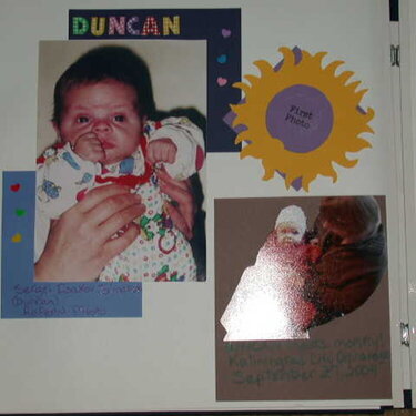 Duncan&#039;s scrapbook page