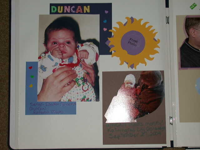 Duncan&#039;s scrapbook page