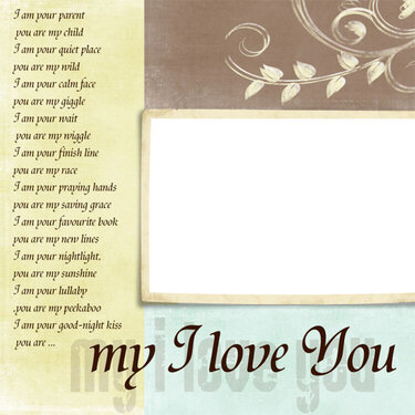 my i love you