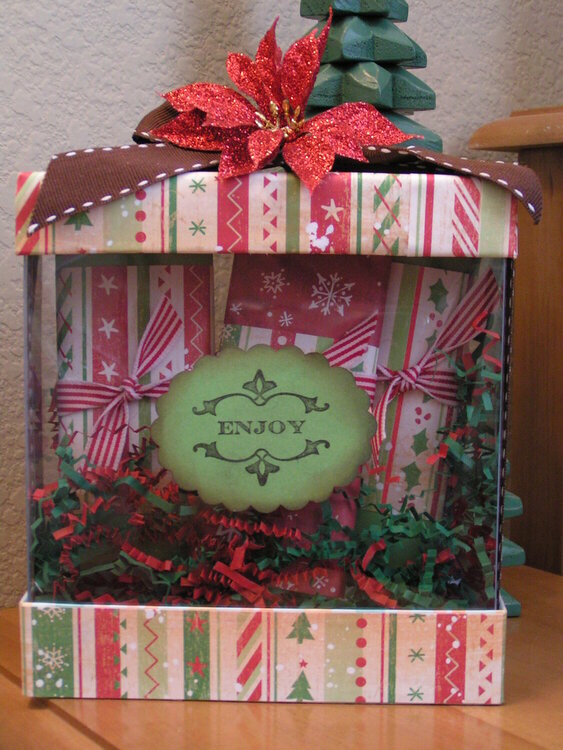 Altered Prima Box with candy bars inside