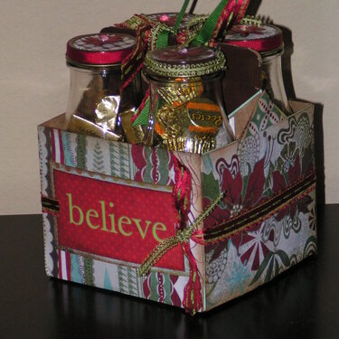 Altered Frappuccino box--CHRISTMAS