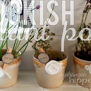 Bookish Altered Plant Pots