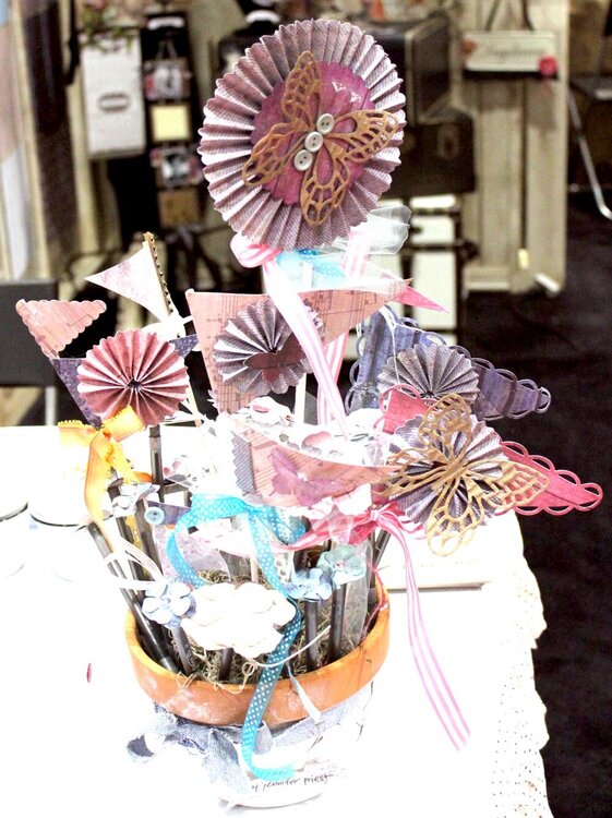 Spring Flower Pot Bouquet *Donna Salazar Designs for GCD Studios*