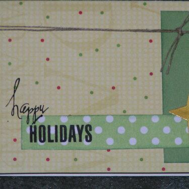 Holiday card for troops