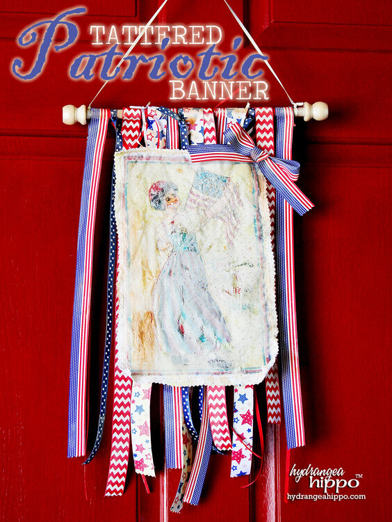 Tattered Patriotic Banner