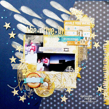 The Daily Scrapbook Page - Episode #15 - The Drive-In Theatre
