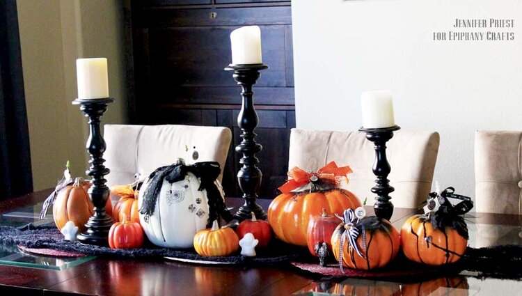 Altered Halloween Centerpiece *Epiphany Crafts DT*