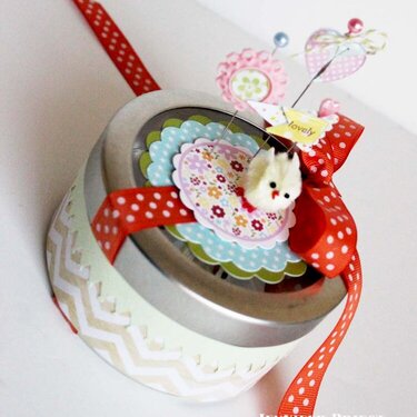 Sweet Easter Treat Tin by Jennifer Priest for *Epiphany Crafts DT*
