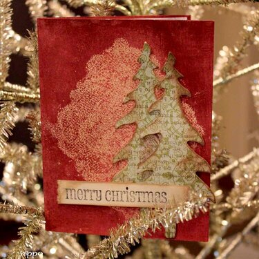 &quot;Green&quot; Christmas Card * Donna Salazar Designs DT *