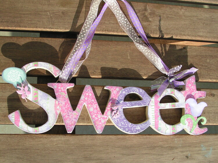 &quot;Sweet&quot; Wall Hanging