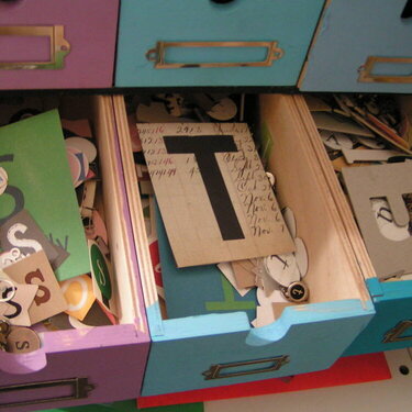 Drawers for Organizing Alphabets