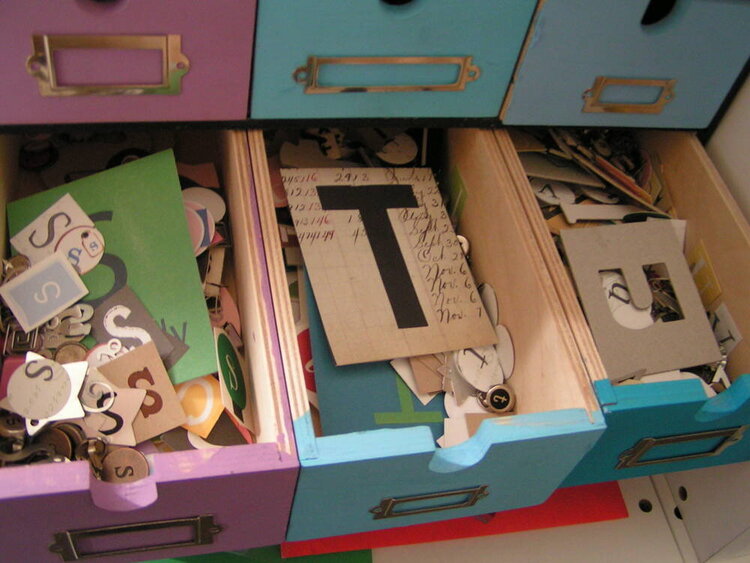 Drawers for Organizing Alphabets