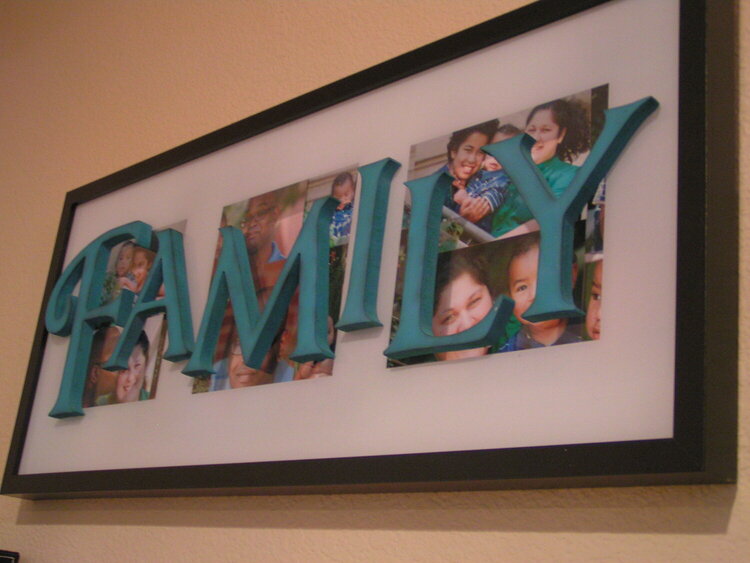 FAMILY Altered Frame -- SAY IT WITH LETTERS Design Team