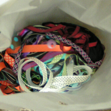 Bag of ribbon