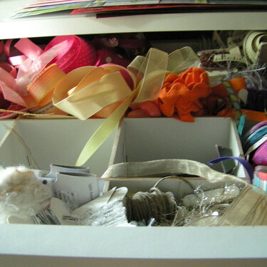 Ribbon in drawer