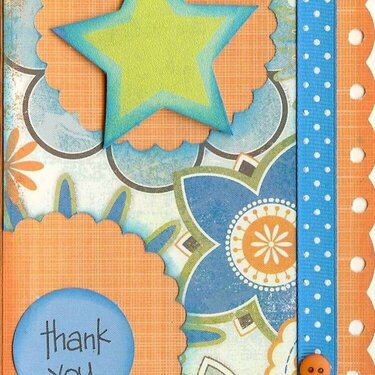 Thank you card with STAR