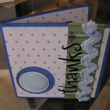 Thanks Card with Pocket FRONT