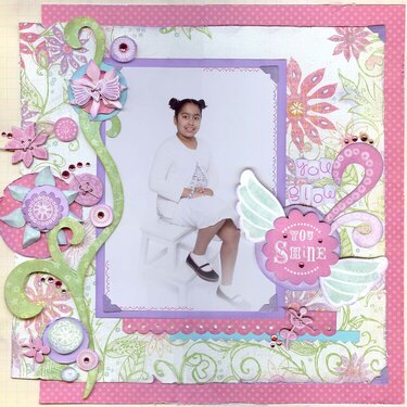 You Glow You Shine - for CROP ADDICT Manuf Kit May 2008 *Crate Paper*