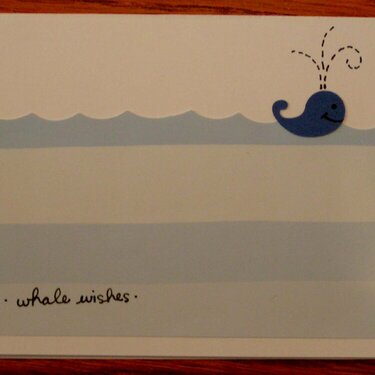 &quot;Whale Wishes&quot; Card