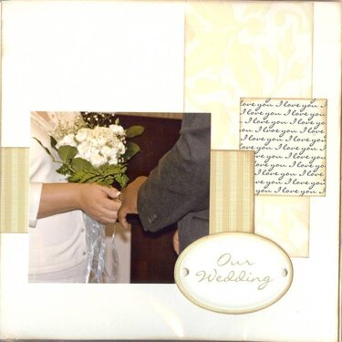 First Page of Wedding Album