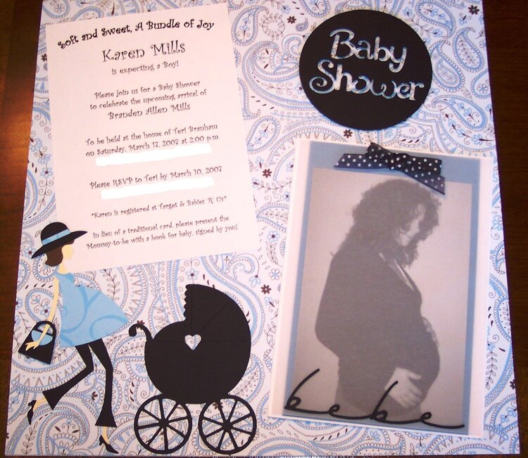 Baby Shower Invitation Layout