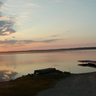 The dock at dawn