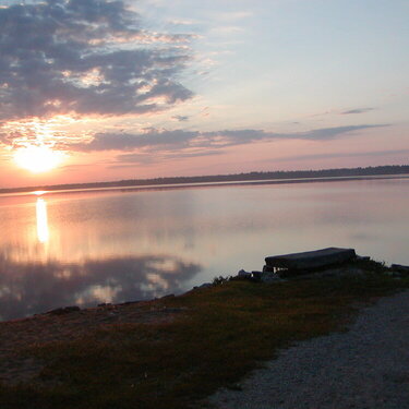 sunrise on Indian Lake