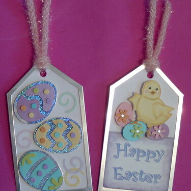 Easter medium size tags made for Handmade Holiday Swap
