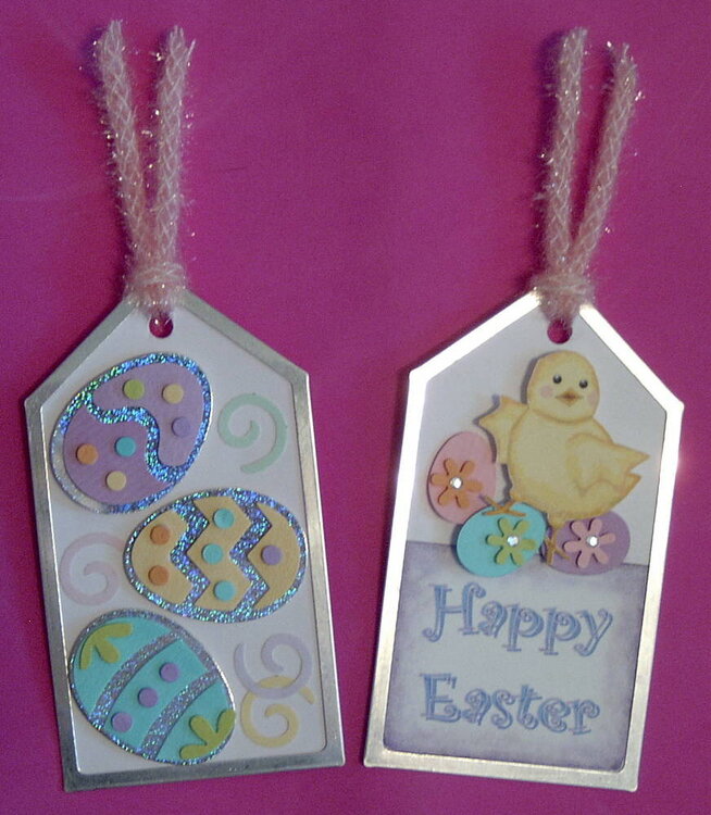 Easter medium size tags made for Handmade Holiday Swap