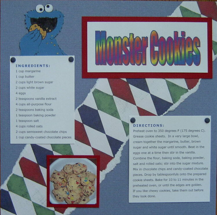 Monster Cookies - MarciaRay Recipe Swap