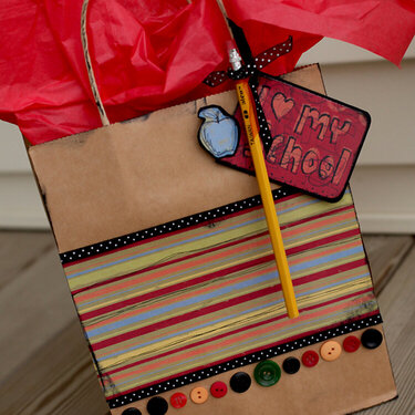 Embellished Gift Bag - Teacher